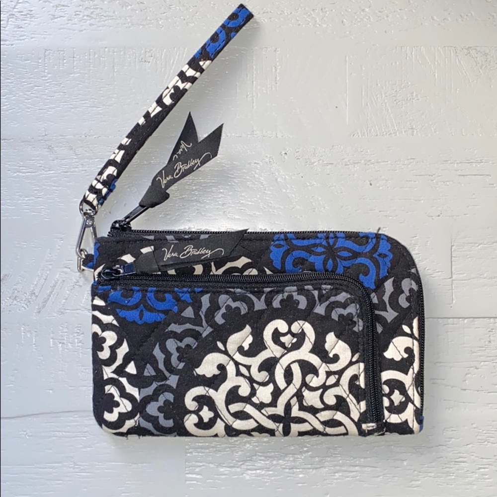 Canterberry Cobalt Vera Bradley Wristlet